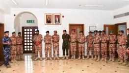 منفذ شرطة الدارة يستقبل المشاركين في دورة العمليات التأسيسية  للضباط بالجيش السلطاني العماني2.JPG