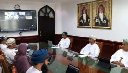 سعادة الدكتور أحمد البكري مترئسا وفد سلطنة عمان في الإجتماع.JPG