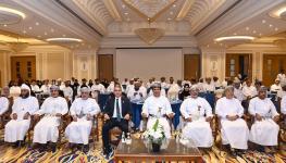 البكري والحضور خلال حفل الافتتاح.jpg