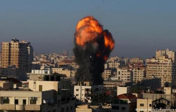 استمرار المعارك على غزة.jpg