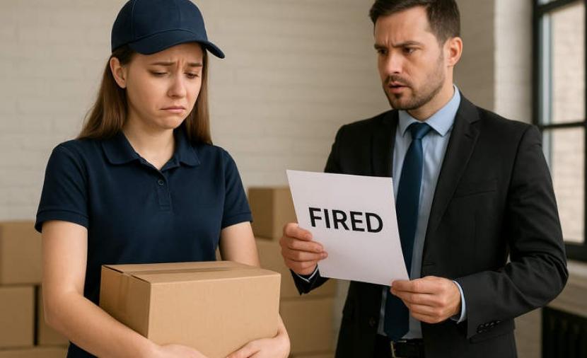 حضرت مبكرًا للعمل.. فكان جزاؤها الفصل النهائي 