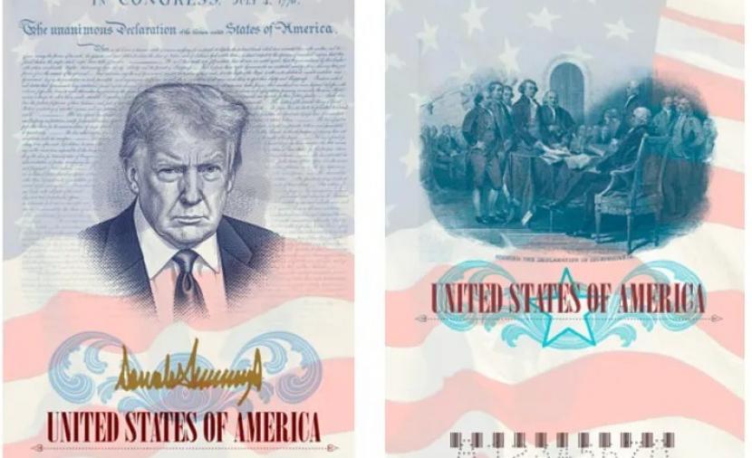 أمريكا ستصدر جوازات سفر تحمل صورة ترامب