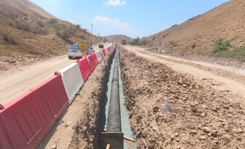 انتهاء الأعمال التنفيذية لمشروع شبكات المياه بالرستاق 