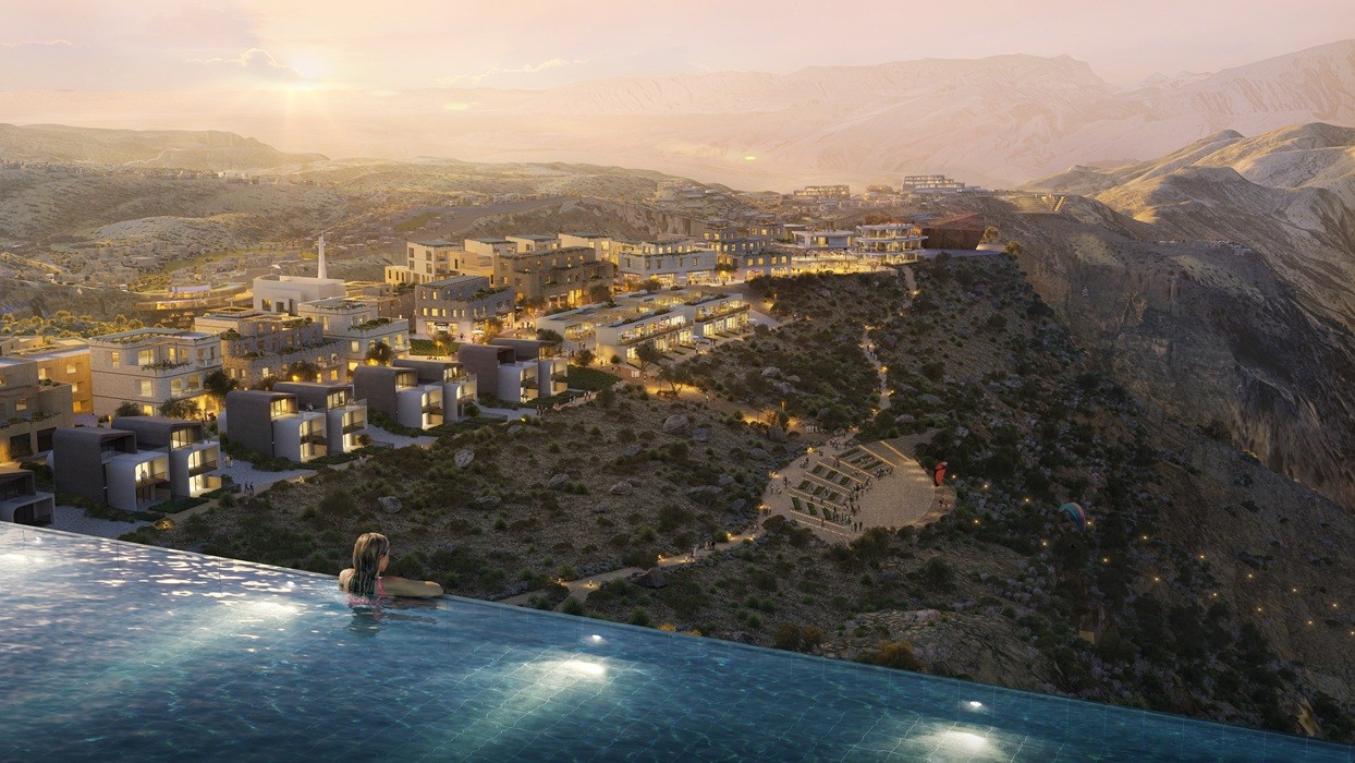 View from the Shard toward the small amphitheatre and Village A.jpg