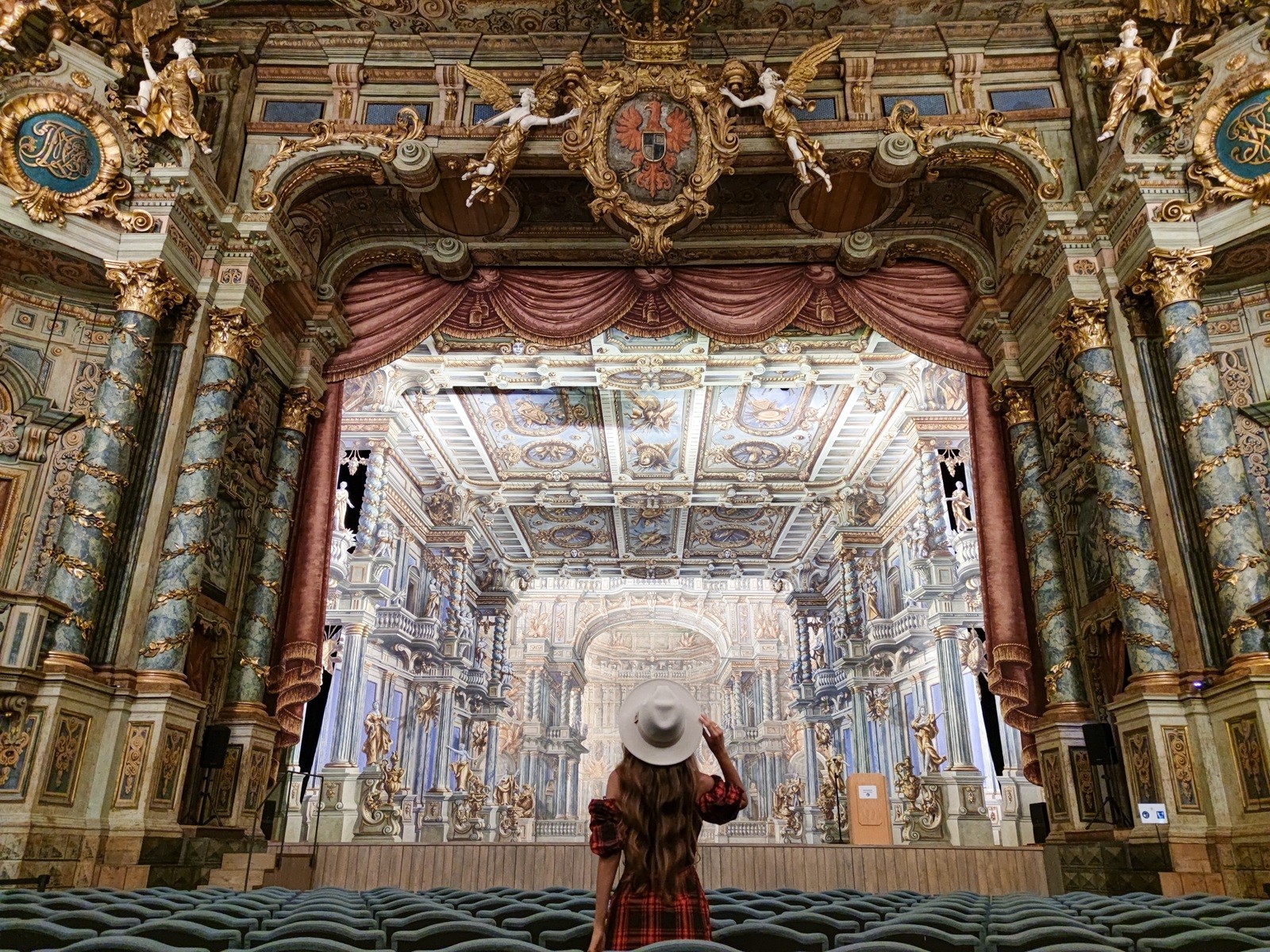 Margravial Opera House stage in landscape format with person c) Petit Chapeau.jpg