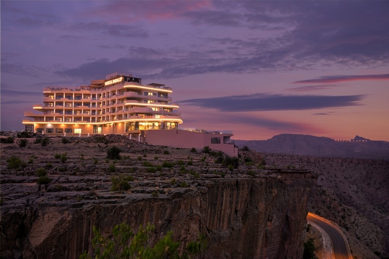 Hotel Indigo Jabal Akhdar Resort & Spa - Exterior Night Shot (1).JPG