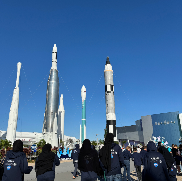 ABM students at NASA station.png